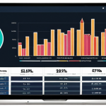 **

Data analysis leading to actionable insights. A digital marketing dashboard displays customer behavior analytics, future trends prediction, and campaign performance improvements enabled by AI, shown with visual charts and graphs. Arabic cultural elements subtly integrated in the background.

**