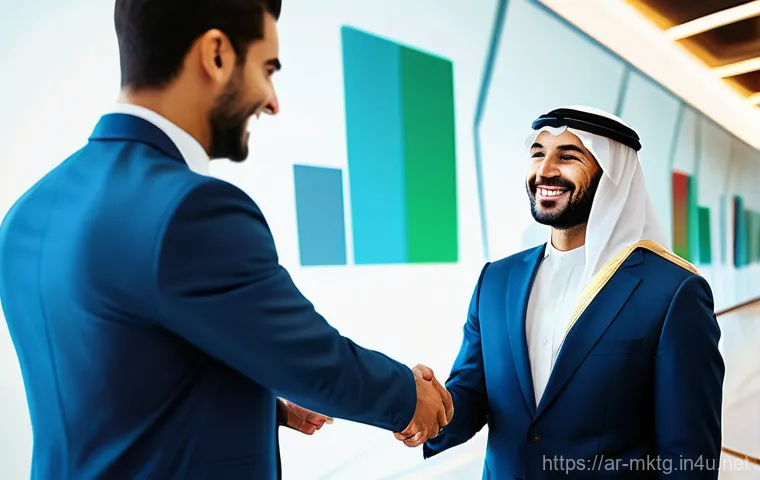 마케팅관리사 시험 결과 분석과 다음 단계 - **Prompt:** A dynamic scene featuring a diverse group of young Arab professionals, both male and fem...