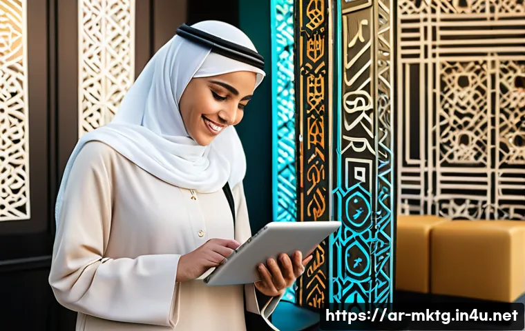 마케팅관리사 필수 마케팅 용어 정리 - **Prompt 1: Understanding the Diverse Arab Digital Audience**
    Detailed image of a vibrant, moder...