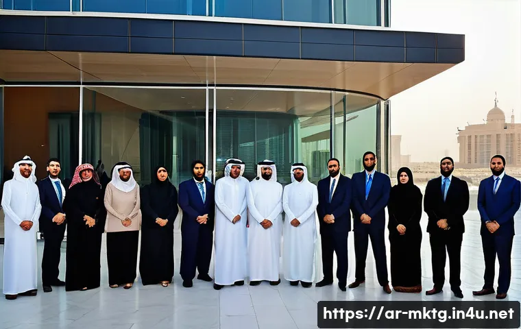 마케팅관리사 자격증 관련 네트워크 활동 - **Prompt 1: Dynamic Marketing Professionals at an Arab Conference**
    A vibrant, modern marketing ...